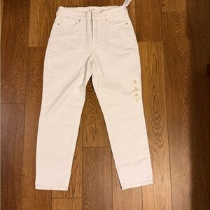 Old Navy High Rise White O.G. Straight Ankle Jeans